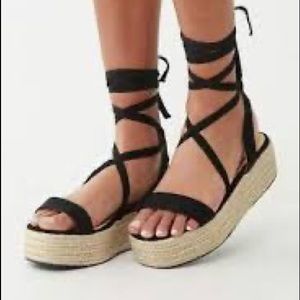 Platform espadrilles sandals